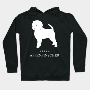 Affenpinscher Dog White Silhouette Hoodie